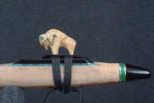 Curly Silver Maple Native American Flute, Minor, Low E-4, #S6C (8)